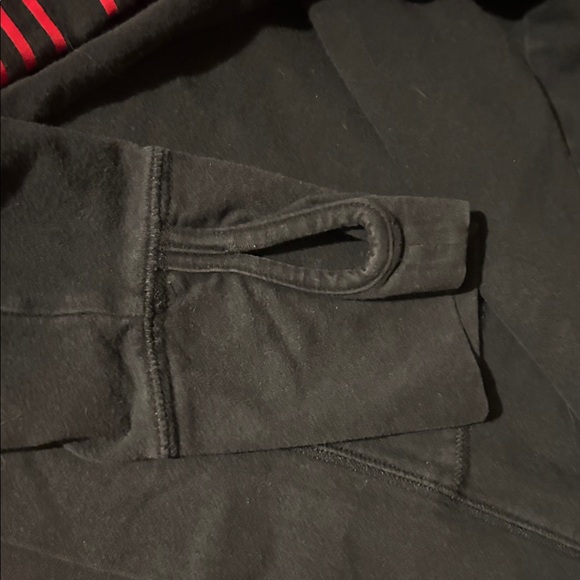 Black and Red PINK -victoria’s Secret  quarter Zip-Up Hoodie - Picture 6 of 6